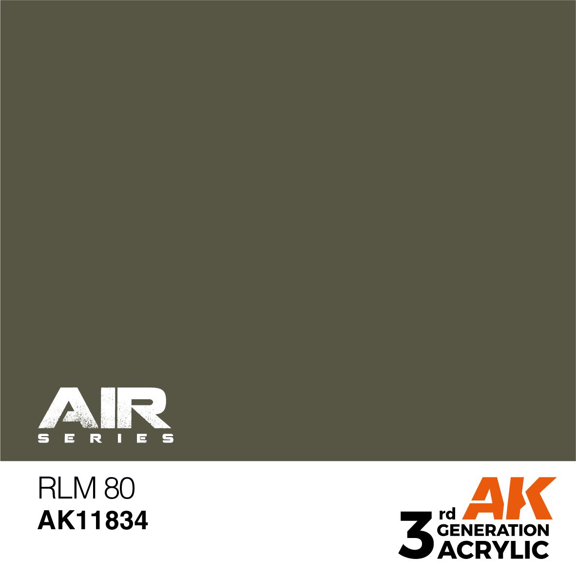 AK11834 3RD. RLM 80 17ml colore acrilico per modellismo - immagine 2