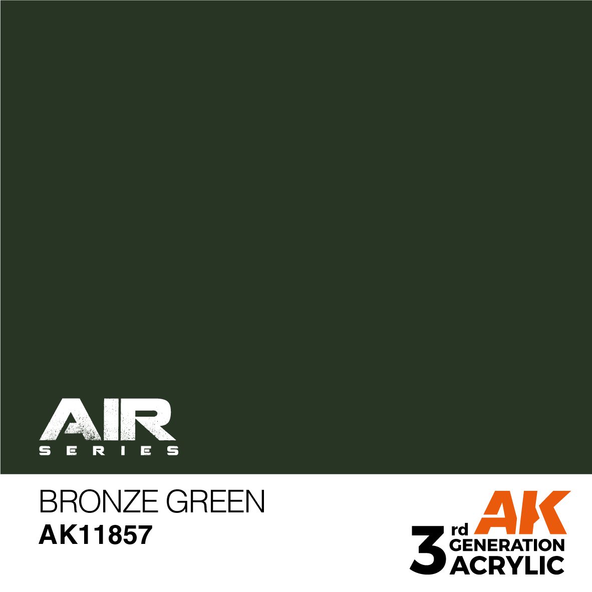AK11857 3RD. Bronze Green 17ml colore acrilico per modellismo - immagine 2
