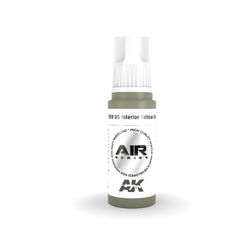 AK11859 3RD. US Interior Yellow Green 17ml colore acrilico per modellismo