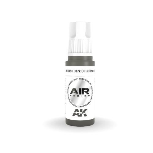 AK11860 3RD. Dark Olive Drab 41 F.S. 33070 17ml colore acrilico per modellismo
