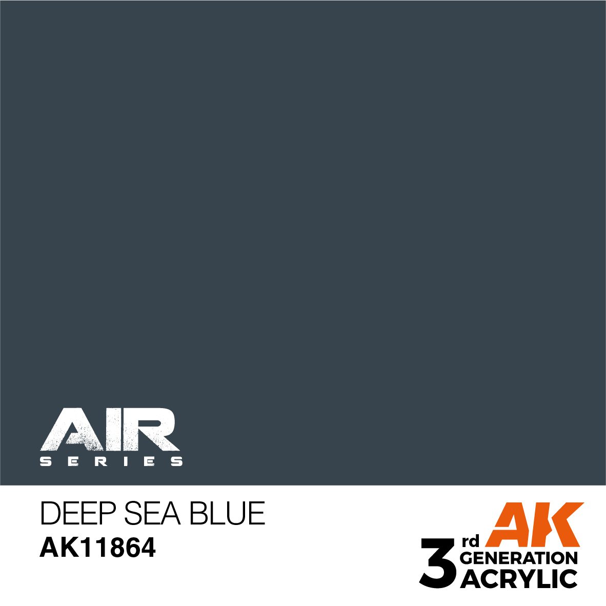 AK11864 3RD. DEEP SEA BLUE F.S. 35045 17ml colore acrilico per modellismo - immagine 2