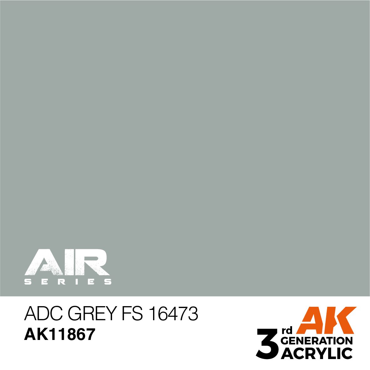 AK11867 3RD. ADC GREY F.S. 16473 17ml colore acrilico per modellismo - immagine 2