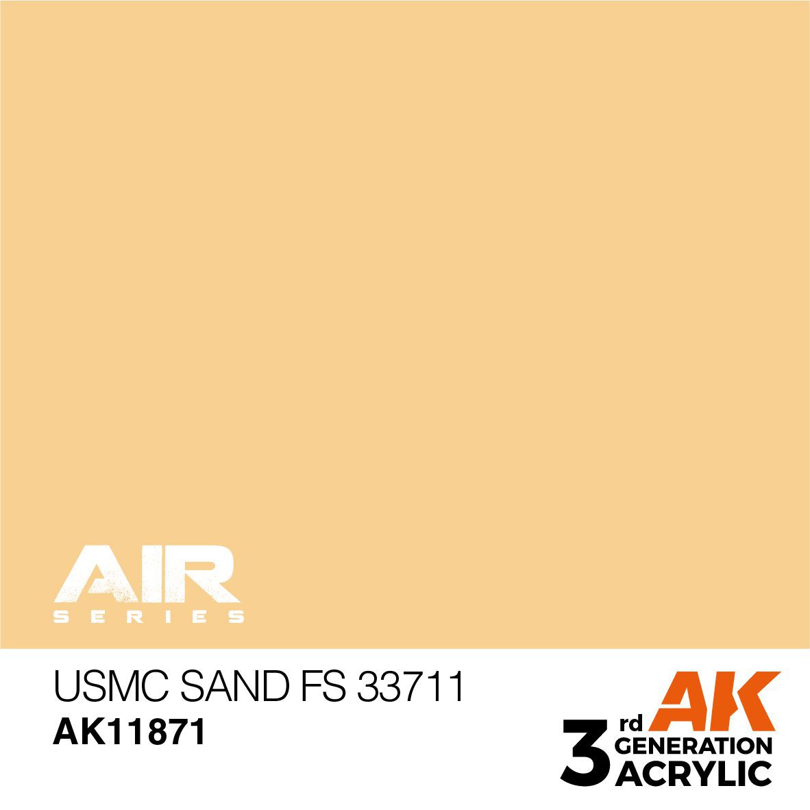 AK11871 3RD. USMC SAND F.S. 33711 17ml colore acrilico per modellismo - immagine 2