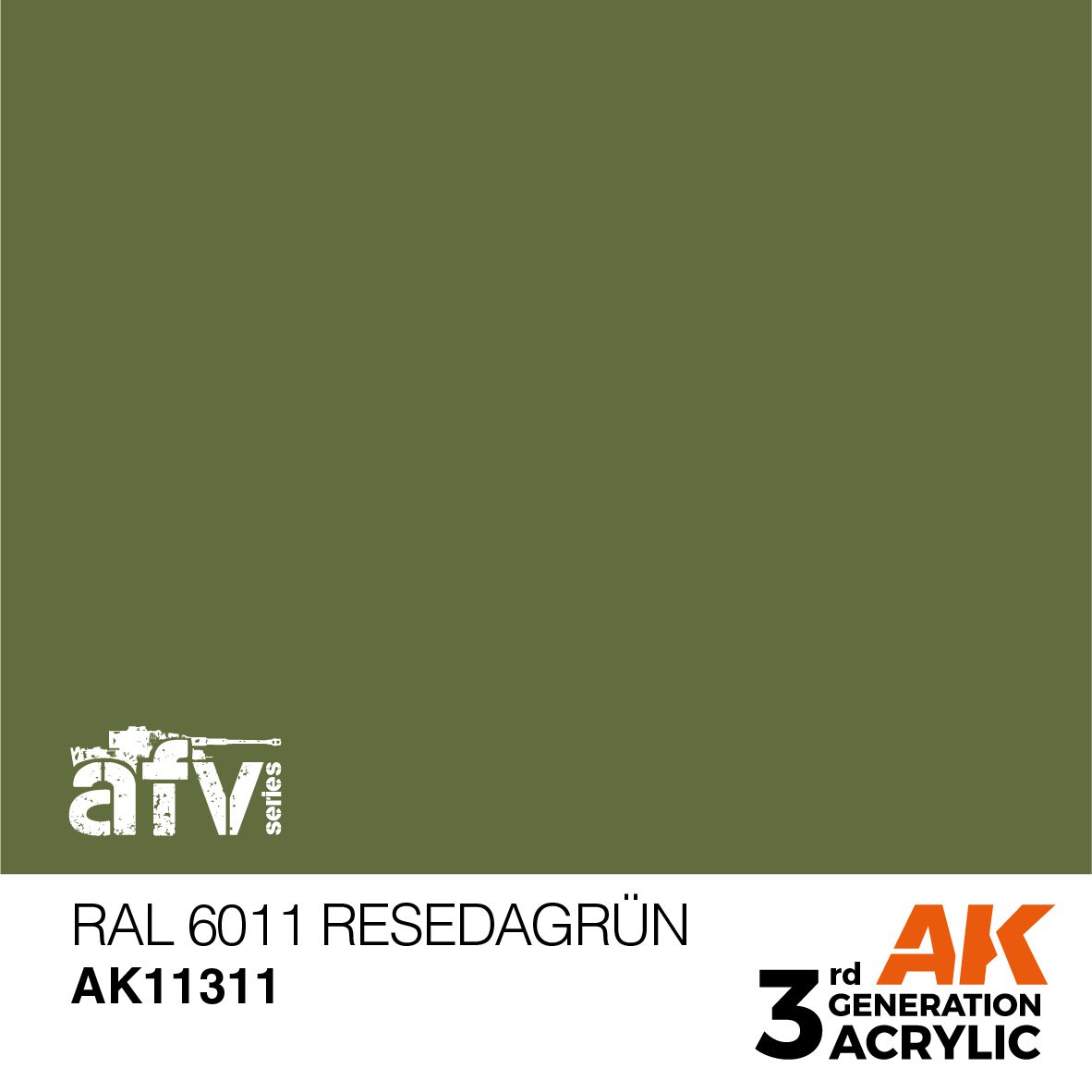 AK11311 3RD. AFV SERIES - RESEDAGRÜN - 17ml colore acrilico per modellismo - immagine 2
