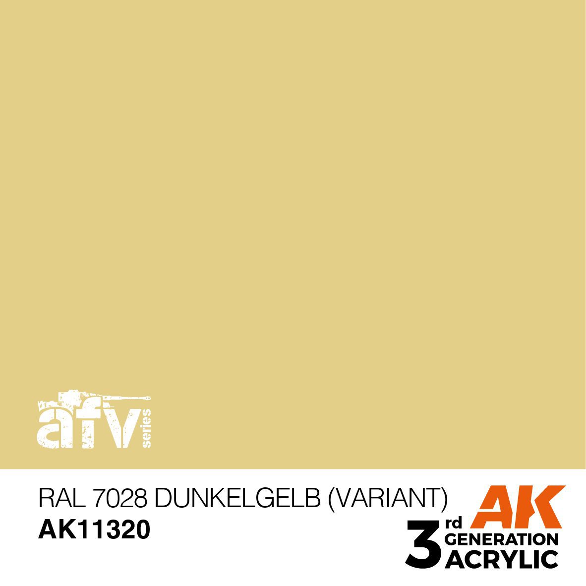 AK11320 3RD. AFV SERIES - DUNKELGELB (VARIANT) - 17ml colore acrilico per modellismo - immagine 2