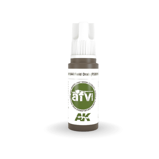 AK11344 3RD. AFV SERIES - FIELD DRAB - F.S. 30118 17ml colore acrilico per modellismo
