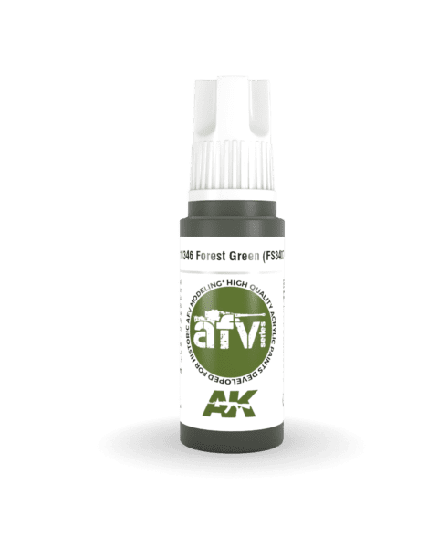 AK11346 3RD. AFV SERIES - FOREST GREEN - F.S. 34079 17ml colore acrilico per modellismo