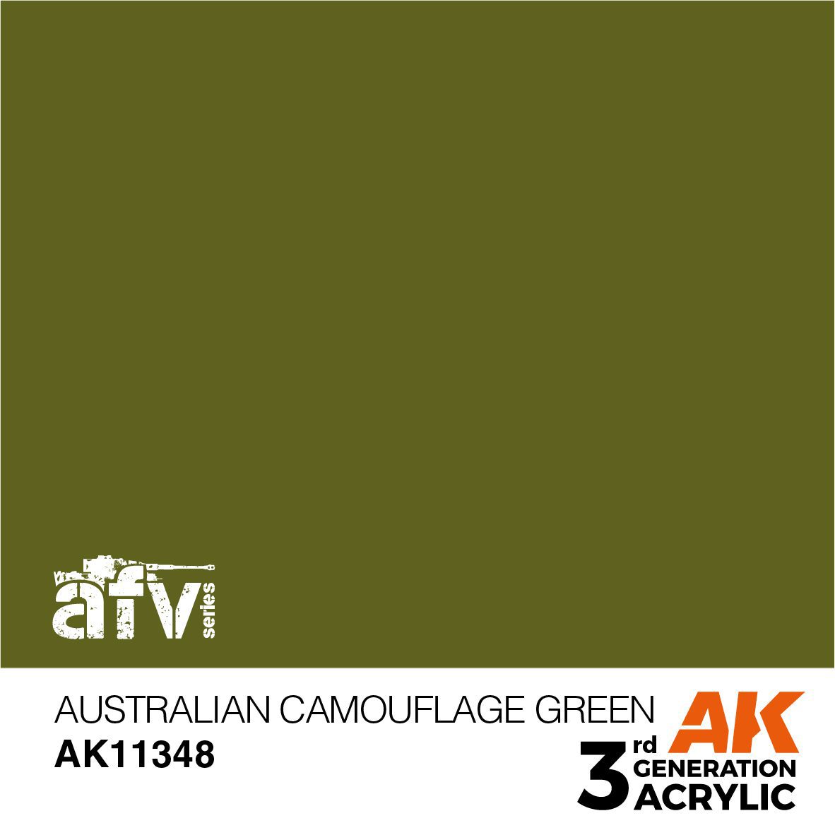 AK11348 3RD. AFV SERIES - AUSTRALIAN CAMOUFLAGE GREEN - F.S. 34088 17ml colore acrilico per modellismo - immagine 2