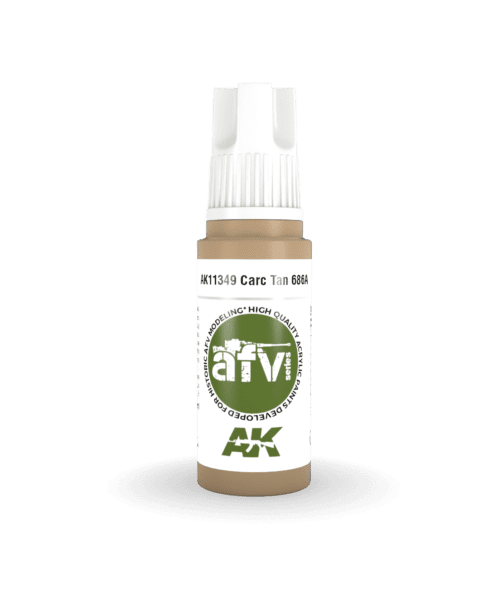 AK11349 3RD. AFV SERIES - CARC TAN 686A - F.S. 33446 17ml colore acrilico per modellismo