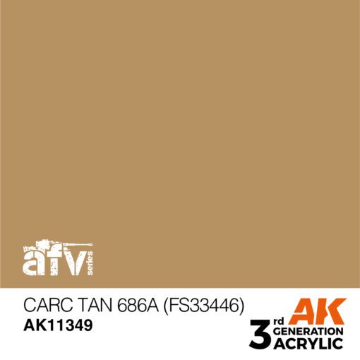 AK11349 3RD. AFV SERIES - CARC TAN 686A - F.S. 33446 17ml colore acrilico per modellismo - immagine 2
