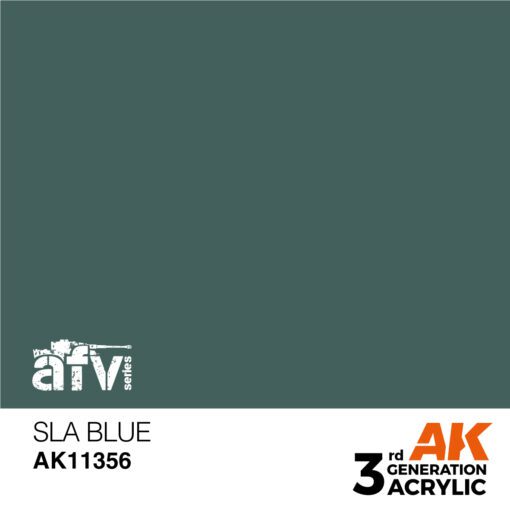 AK11356 3RD. AFV SERIES - SLA BLUE - 17ml colore acrilico per modellismo - immagine 2