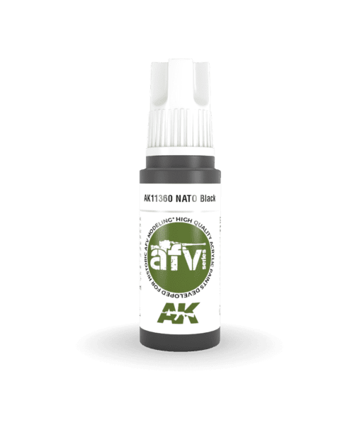 AK11360 3RD. AFV SERIES - NATO BLACK - 17ml colore acrilico per modellismo