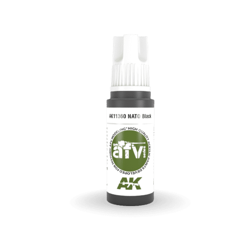 AK11360 3RD. AFV SERIES - NATO BLACK - 17ml colore acrilico per modellismo