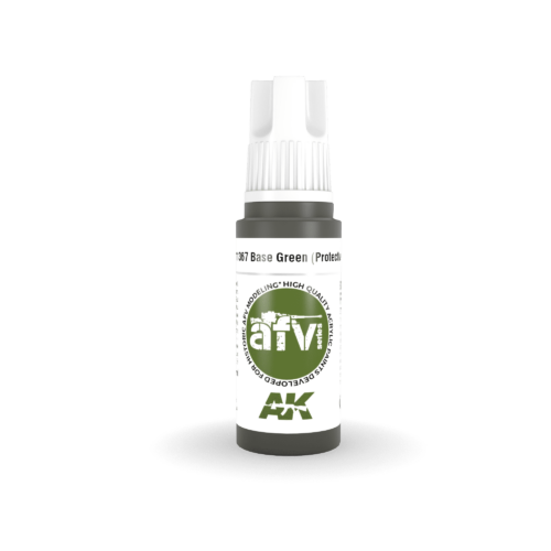AK11367 3RD. AFV SERIES – BASE GREEN (PROTECTIVE) – 17ml colore acrilico per modellismo