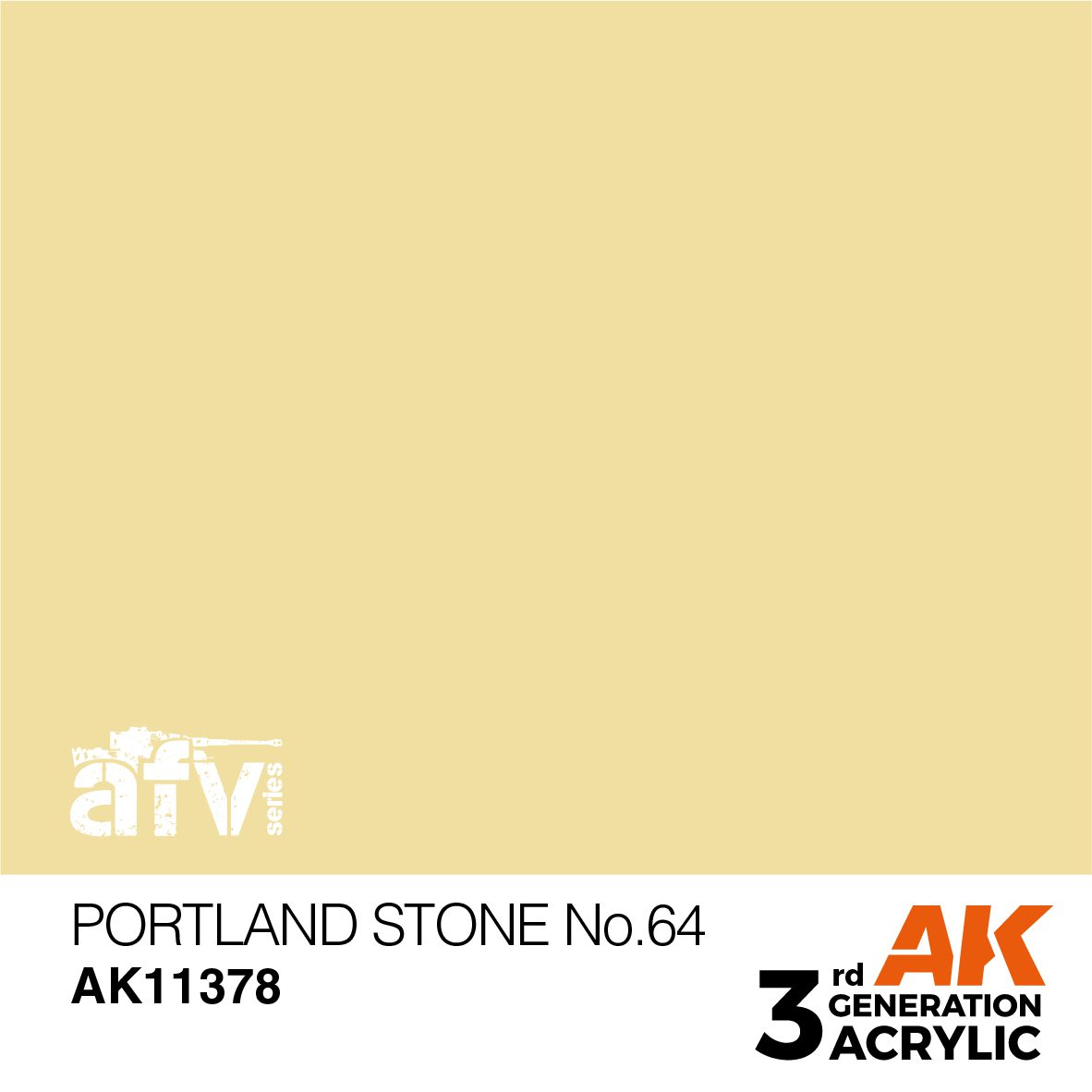 AK11378 3RD. AFV SERIES - PORTLAND STONE NO.64 - 17ml colore acrilico per modellismo - immagine 2
