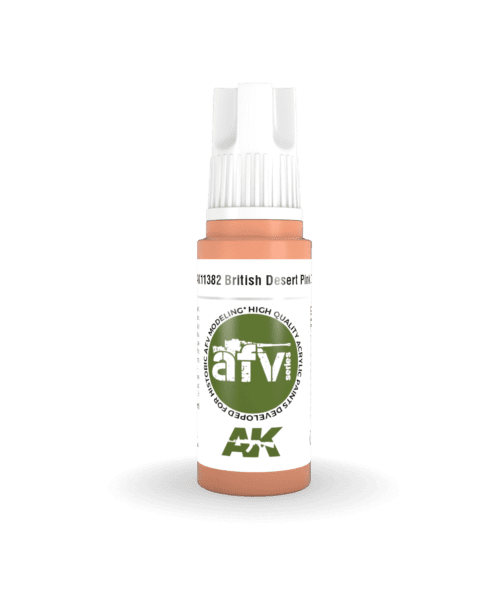 AK11382 3RD. AFV SERIES - BRITISH DESERT PINK ZI - 17ml colore acrilico per modellismo