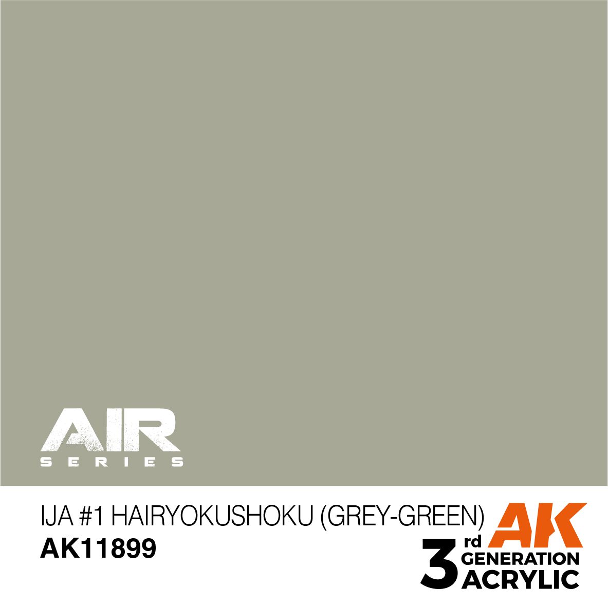 AK11899 3RD. IJA #1 HAIRYOKUSHOKU (GREY-GREEN) 17ml colore acrilico per modellismo - immagine 2