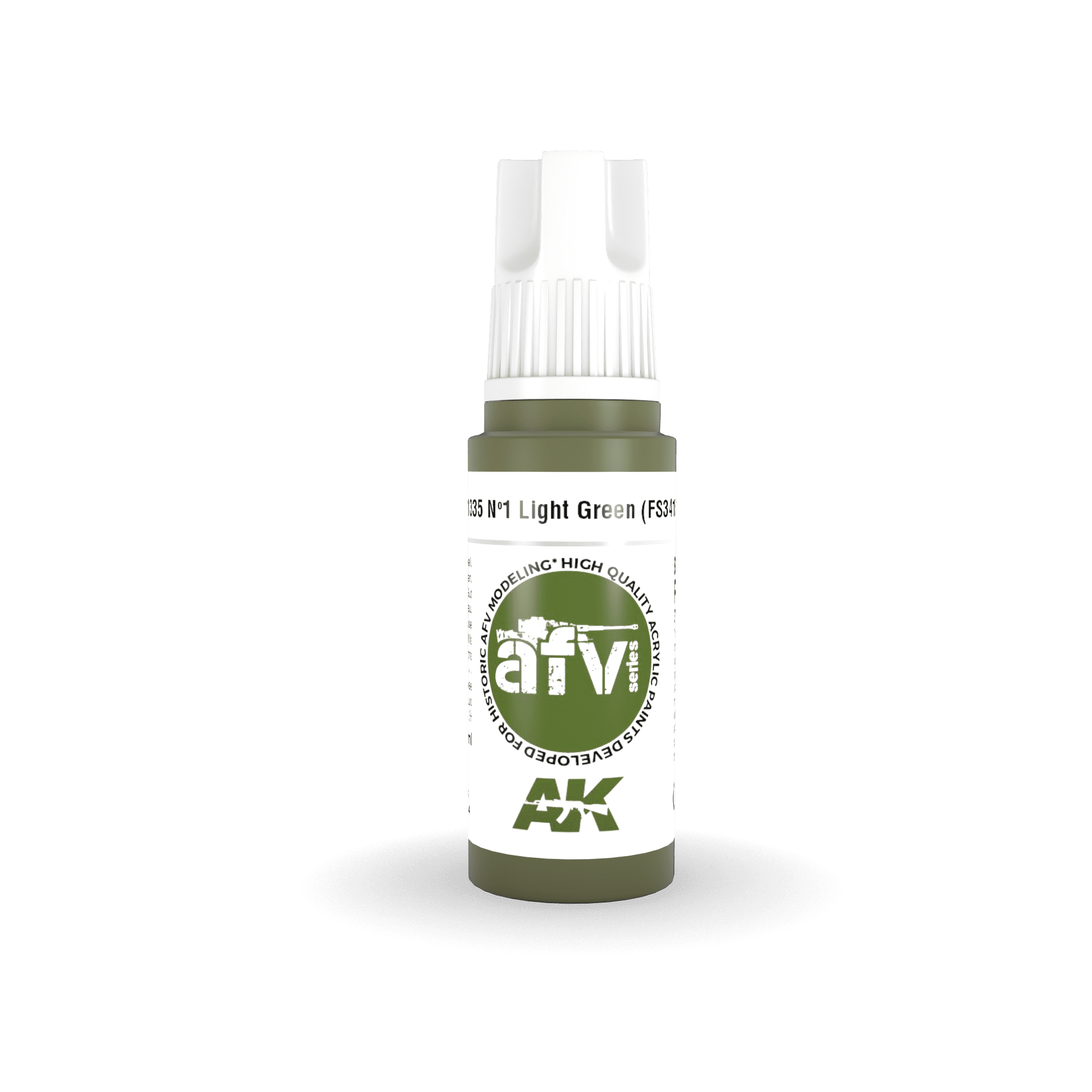 AK11335 3RD. AFV SERIES - Nº1 LIGHT GREEN - F.S. 34151 17ml colore acrilico per modellismo