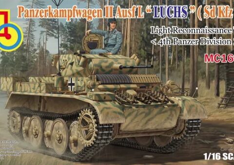 PzKpfW II Ausf.L "Luchs" (Sd Kfz 123) scala 1/35 CLASSY HOBBY MC16003 + COLLA OMAGGIO