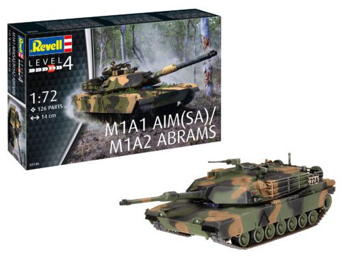 03346 M1A1 AIM(SA)/ M1A2 Abrams scala 1:72 Revell
