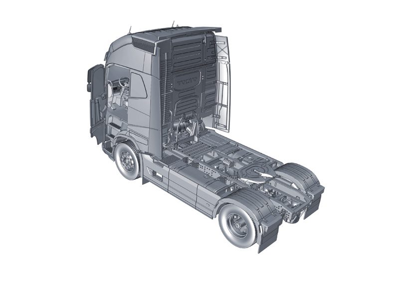 VOLVO FH4 GLOBETROTTER XL scala 1:24 Italeri 3940 + COLLA OMAGGIO - immagine 2