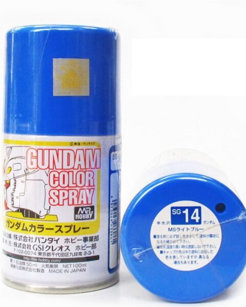 SG-14 Gunze Mr.Hobby Gundam Color Spray MS Light Blue  (Semi-Gloss)