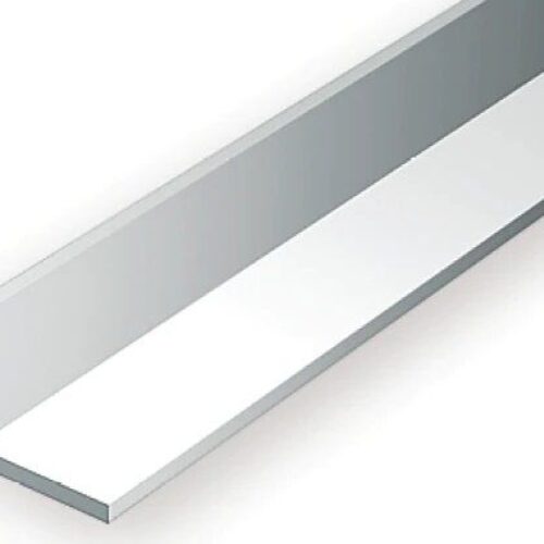 art. 291 angolare mm 1,5 x mm1,5 L= 350MM  materiale polistirene (polystyrene) bianco opaco