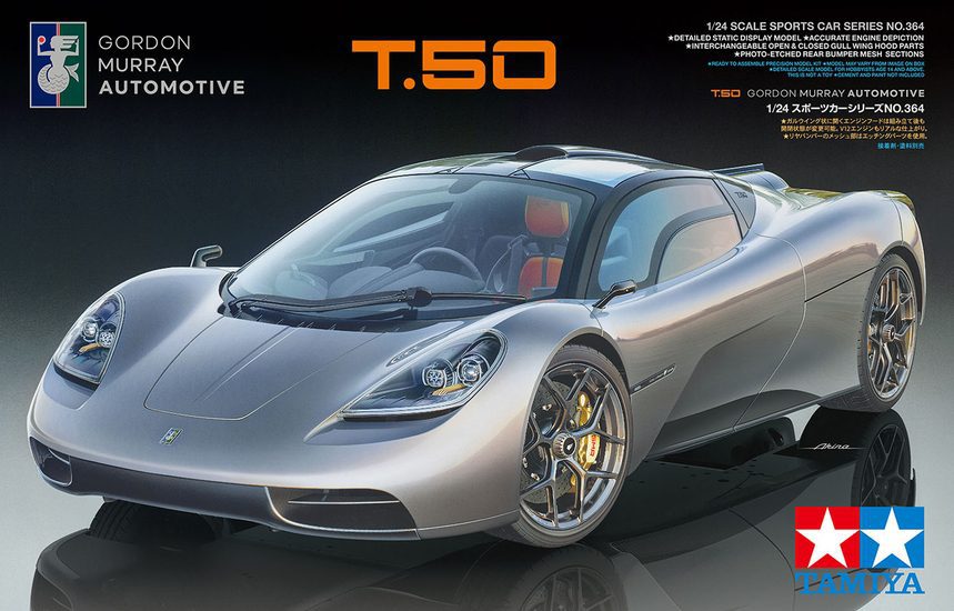24364 GMA T.50 (Gordon Murray Automotive Type 50) scala 1:24 Tamiya + COLLA OMAGGIO - immagine 7