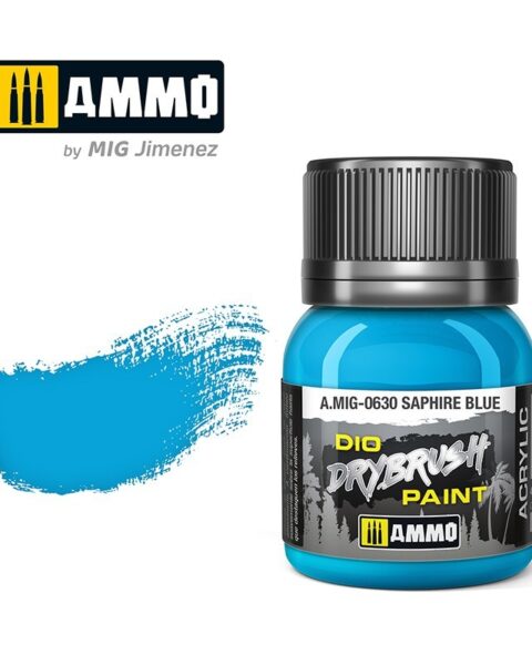 630 SAPHIRE BLUE Ammo Mig Drybrush Paint 40ml