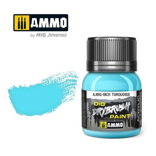 631 TORQUISE Ammo Mig Drybrush Paint 40ml