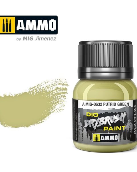 632 PUTRID GREEN Ammo Mig Drybrush Paint 40ml