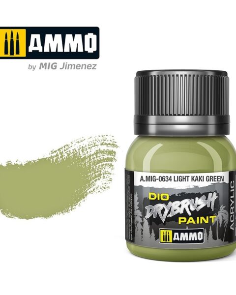 634 LIGHT KHAKI GREEN Ammo Mig Drybrush Paint 40ml