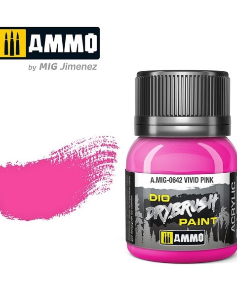 642 VIVID PINK Ammo Mig Drybrush Paint 40ml