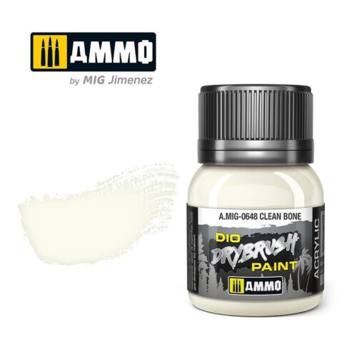 648 CLEAN BONE Ammo Mig Drybrush Paint 40ml