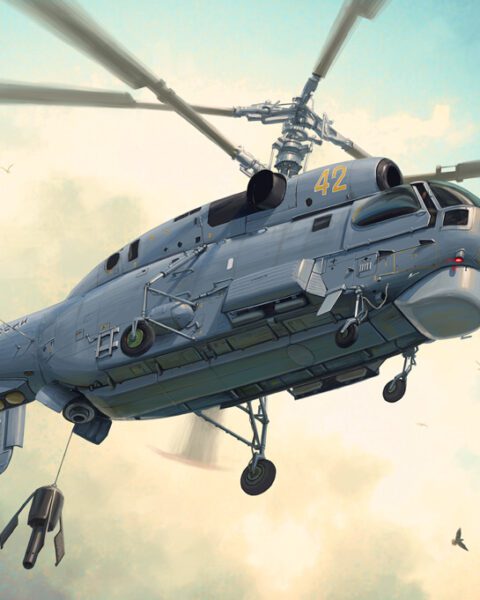 81739 - Kamov Ka-27 Helix scala 1:48 HOBBY BOSS + COLLA OMAGGIO