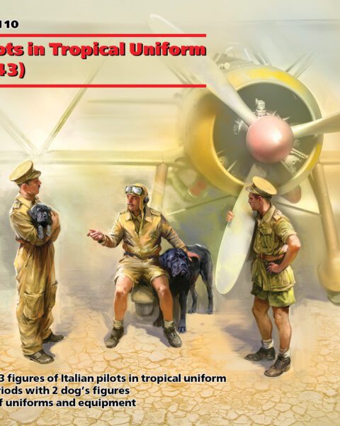 32110 Italian Pilots in Tropical Uniform (1939-1943) scala 1:32 ICM