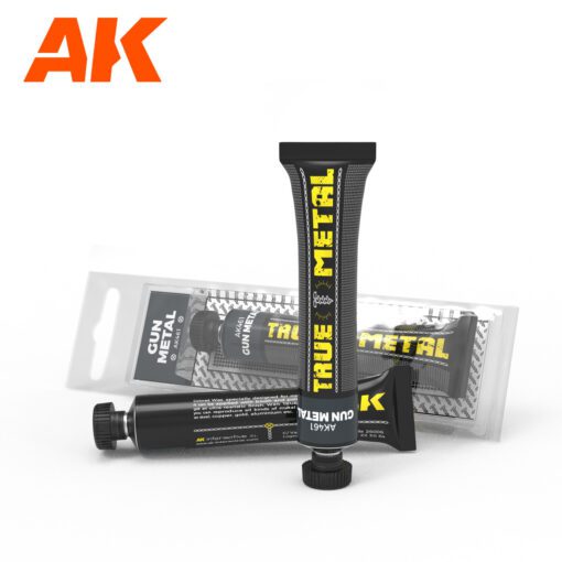 AK461 TRUE METAL: GUN METAL 30gr AK INTERACTIVE