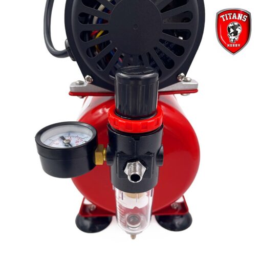 Typhoon Air Compressor Piston Type, 1/6hp - 220-240V 50Hz with air tank 3lt. TITANS HOBBY  TTH027 - immagine 3