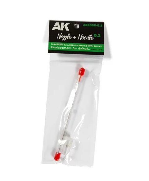 Needle 0.2 per AK9000 Airbrush 0.3 AK INTERACTIVE AK9000-0.2