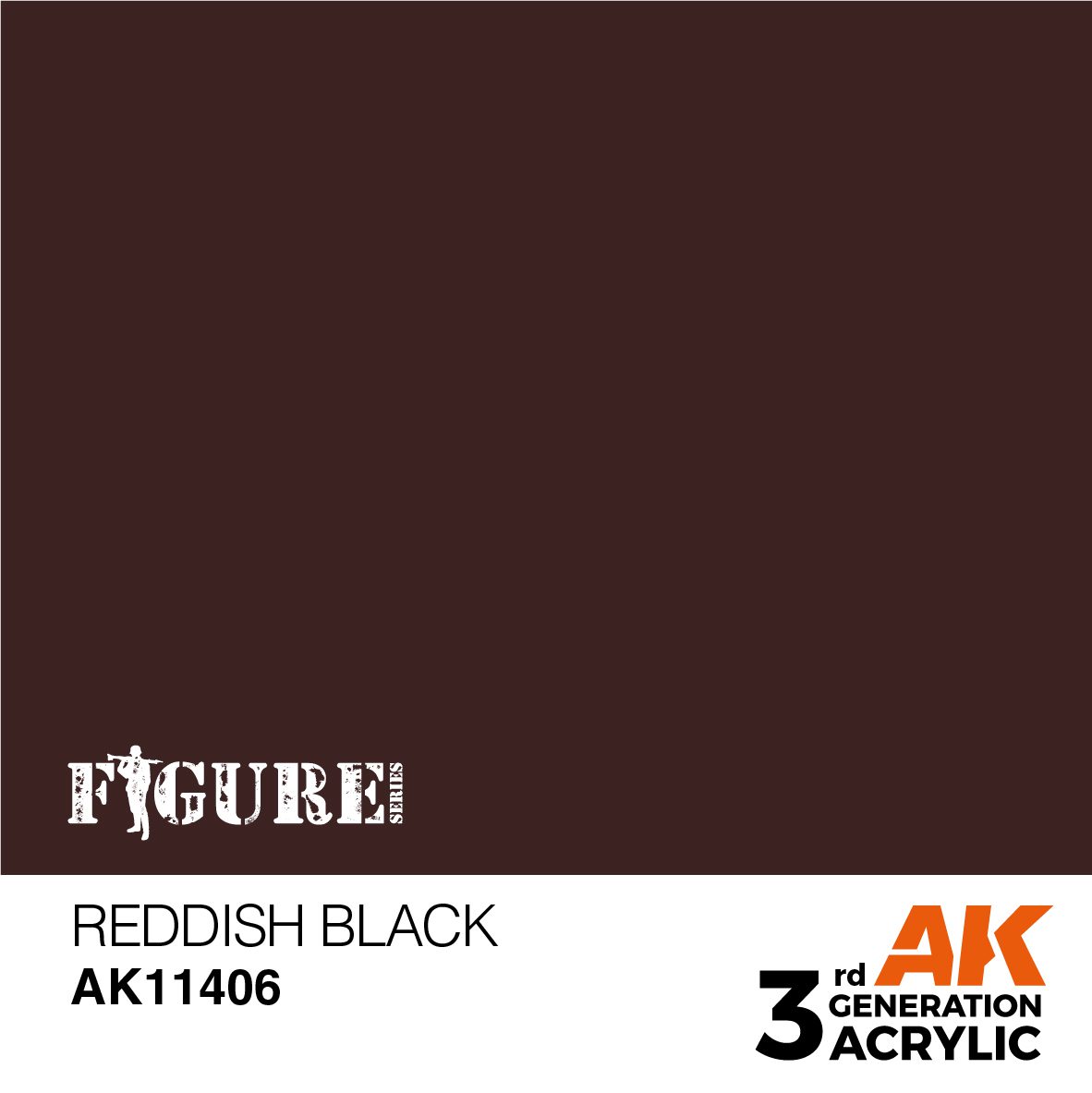 AK11406 3RD. FIGURE SERIES - REDDISH BLACK - 17ml colore acrilico per modellismo - immagine 2