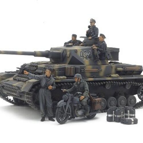 GE PANZERKAMPFWAGEN IV AUSF.G & MOTO scala 1:35 Tamiya 25209 + COLLA OMAGGIO