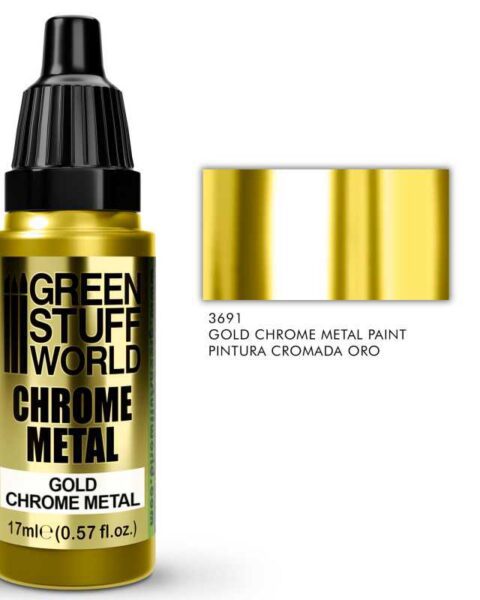 3691 GREEN STUFF WORLD  CHROME PAINT - GOLD