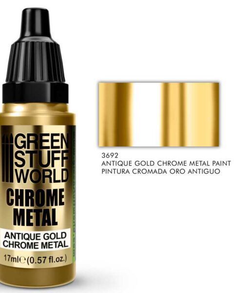 3692 GREEN STUFF WORLD  CHROME PAINT - ANTIQUE GOLD