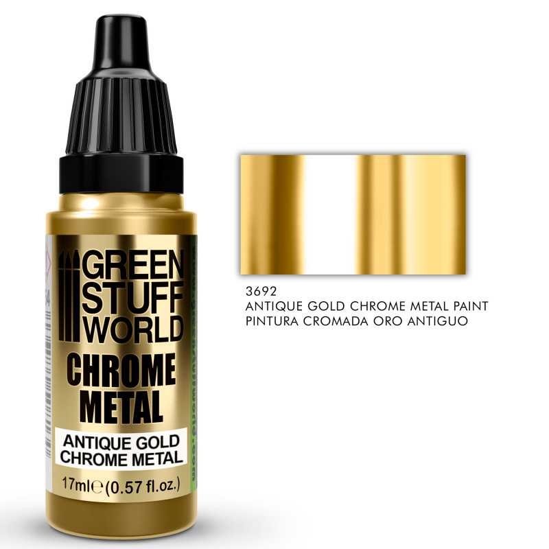 3692 GREEN STUFF WORLD CHROME PAINT - ANTIQUE GOLD