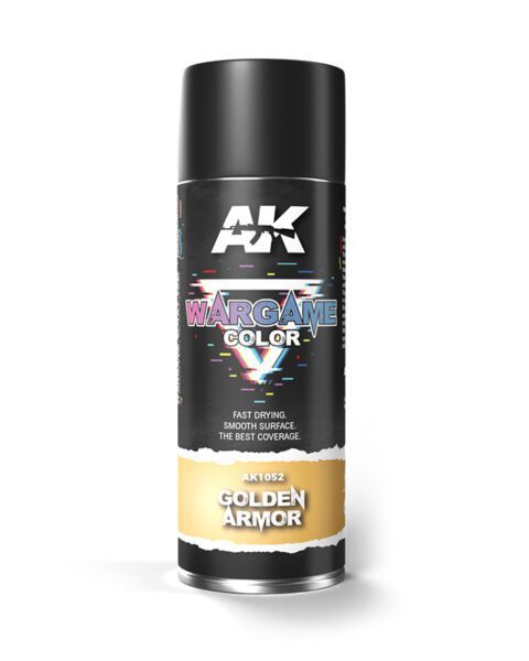 AK1052 COLOR SPRAY GOLDEN ARMOR - 400ml AK INTERACTIVE