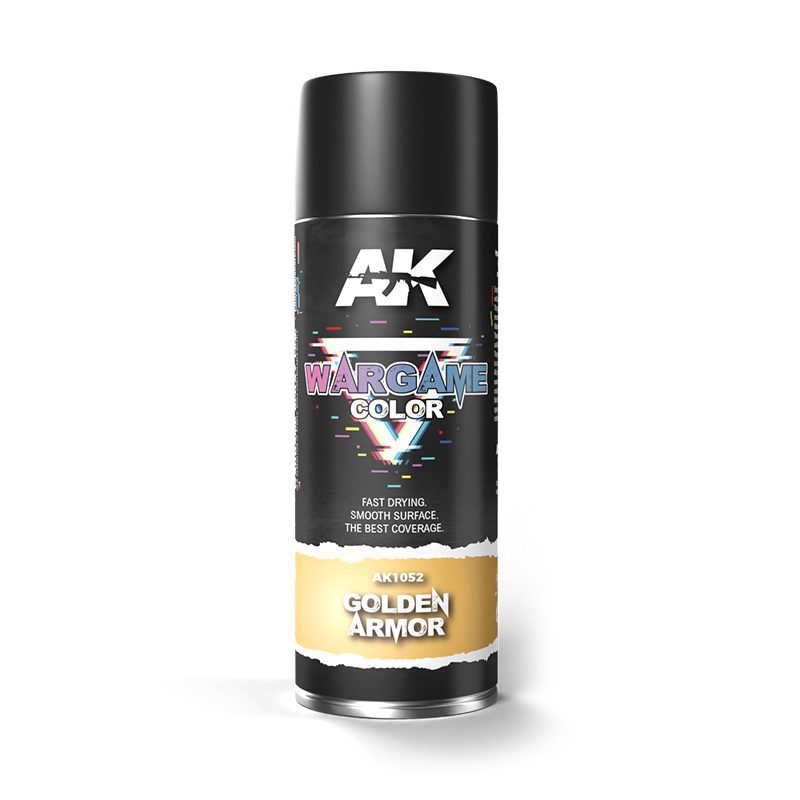 AK1052 COLOR SPRAY GOLDEN ARMOR - 400ml AK INTERACTIVE