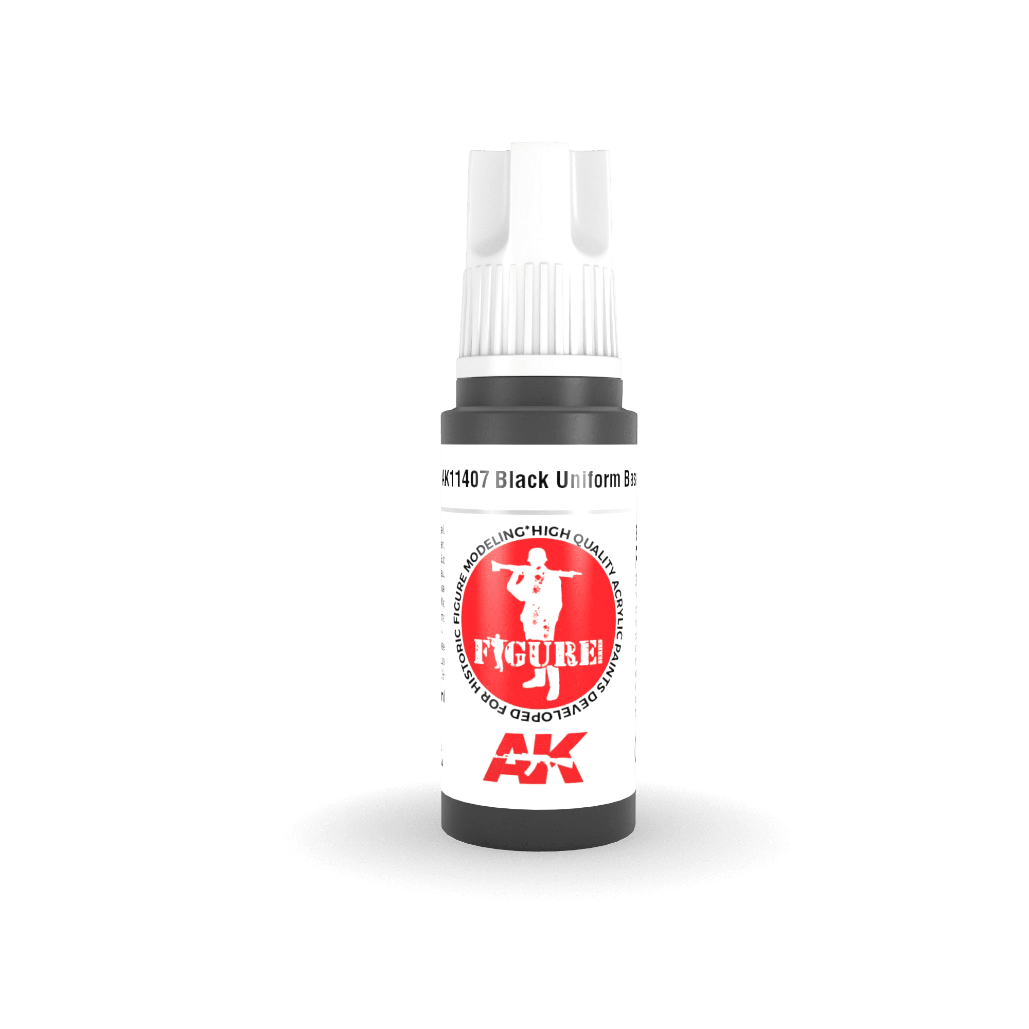 AK11407 3RD. FIGURE SERIES - BLACK UNIFORM BASE - 17ml colore acrilico per modellismo