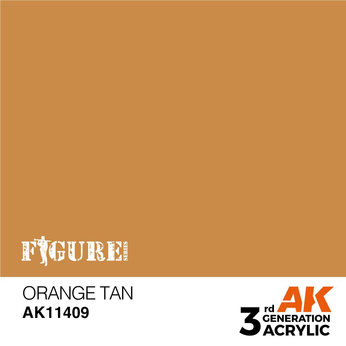 AK11409 3RD. FIGURE SERIES - ORANGE TAN - 17ml colore acrilico per modellismo - immagine 2