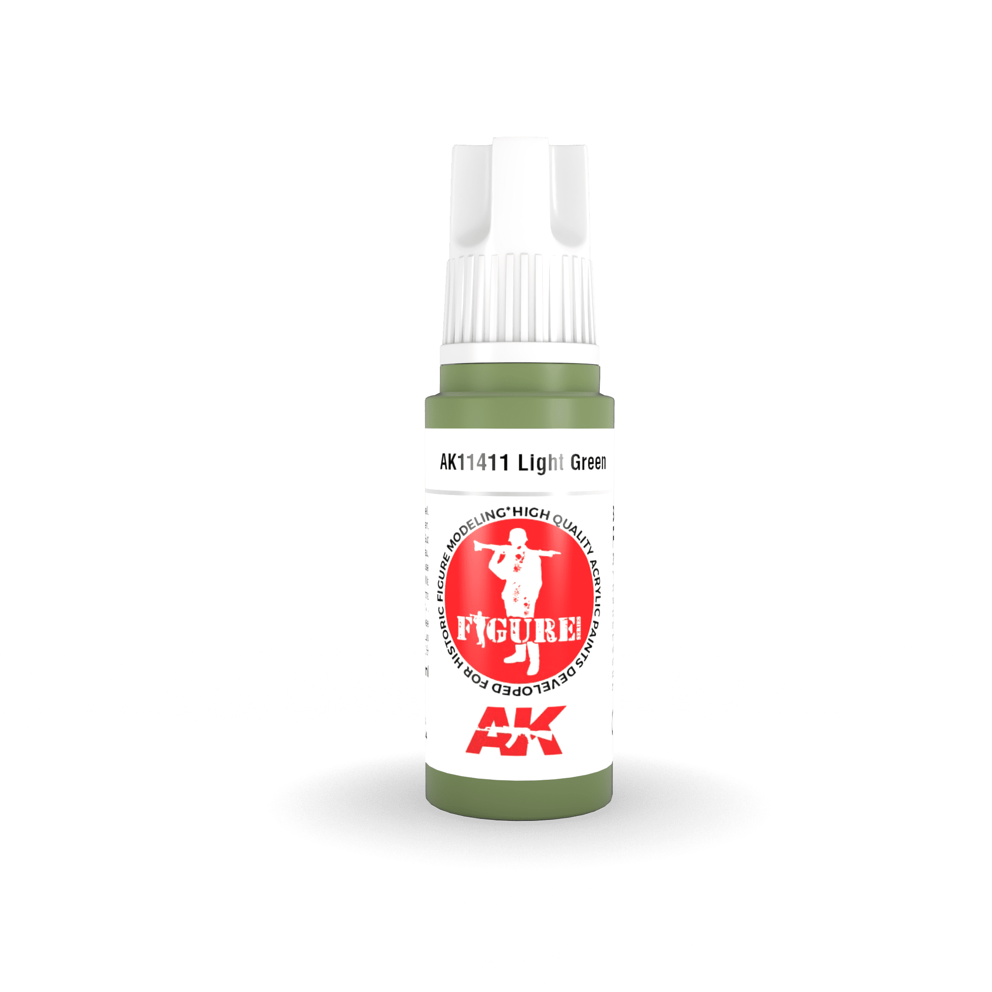 AK11411 3RD. FIGURE SERIES - LIGHT GREEN - 17ml colore acrilico per modellismo