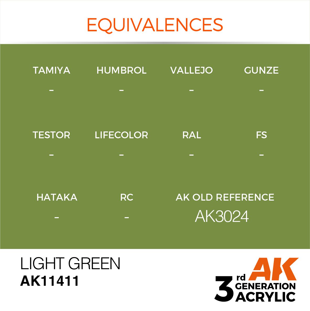 AK11411 3RD. FIGURE SERIES - LIGHT GREEN - 17ml colore acrilico per modellismo - immagine 3
